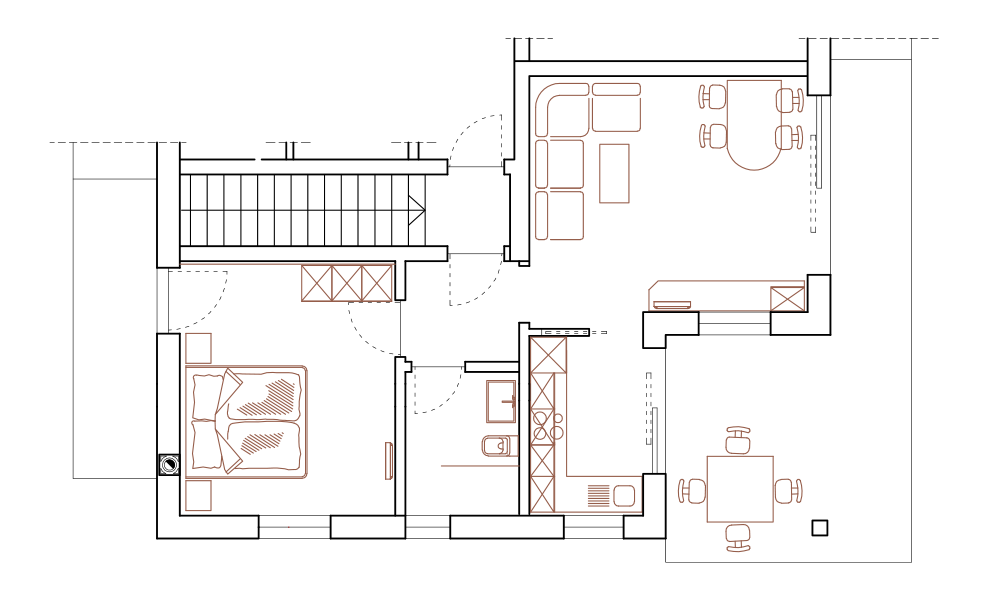 Appartment Hirzer | Skizze