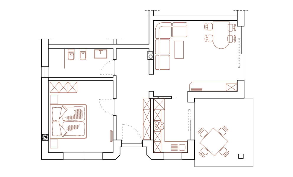 Appartment Kleiner Ifinger | Skizze