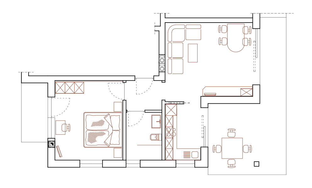 Appartment Vigiljoch | Skizze
